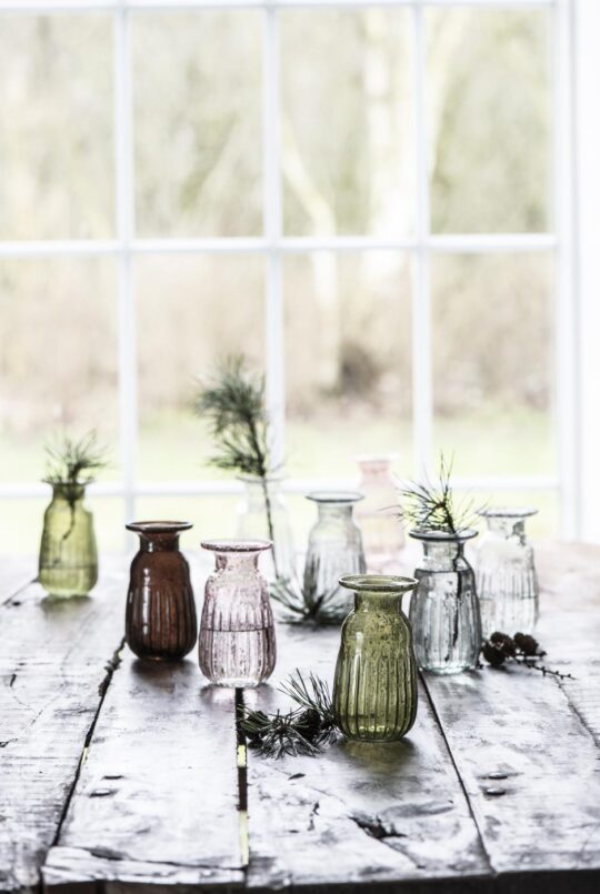 Ib Laursen Hyazinthenvase pebbled Glas smoke – Bild 2