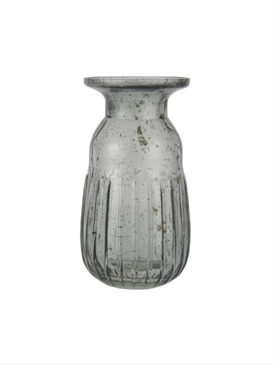 Ib Laursen Hyazinthenvase pebbled Glas smoke
