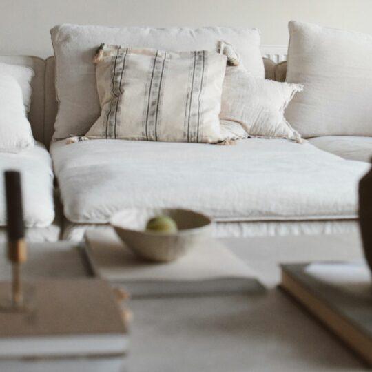 Tine K home Kissenbezug mit Quasten *BOMULD AGAVE* 50x50 cm Couch