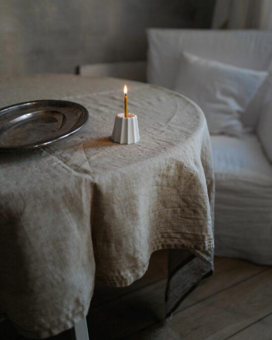 Ovo Porzellan Kerzenhalter gross einzeln Tisch