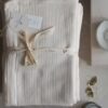 Musselin-Bettwäsche für Mama & Papa, 2-tlg *ORGANIC* ecru oben