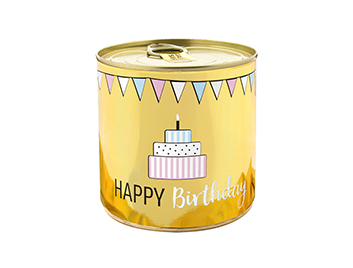 Wondercandle Cancake *Happy Birthday - Goldfunkeln Brownie*