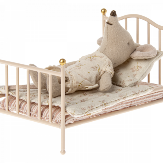 Maileg Vintage Bett, Maus - rose Maus