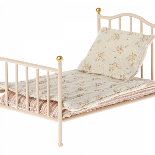 Maileg Vintage Bett, Maus - rose