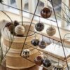 IB Laursen Weihnachtskugel 3er-Set, Pappmaché natur Details