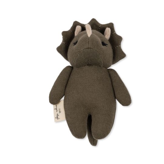 KS6051-Konges Sløjd SpieltierRassel mini triceratops - laurel oak