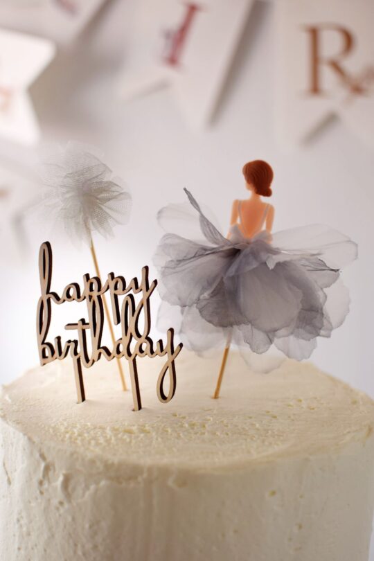Cake Topper-Set Holz *happy birthday*