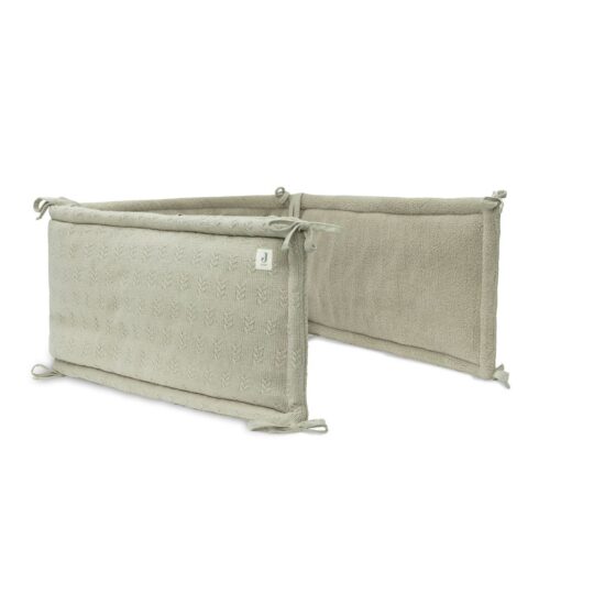 Jollein Bettnestchen Grain Knit Olive - 180x30 cm