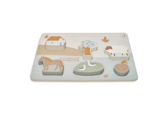 Jollein Holzpuzzle *Farm* seitlich