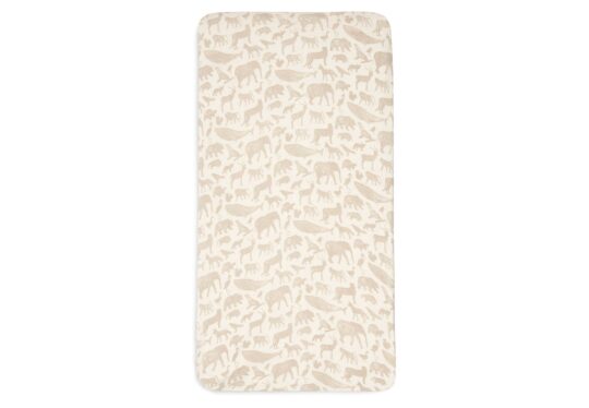 Jollein Spannbettlaken *Animals nougat* ganz