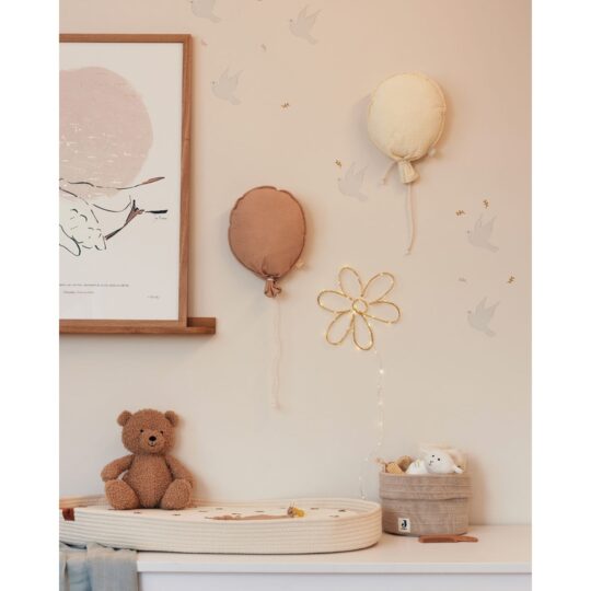 Jollein Wanddeko Musselin *Ballon*, beige Wand Deko