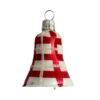Weihnachtsschmuck Jingle Bells rot/weiss Glocke