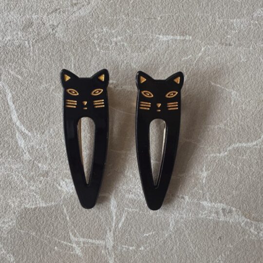Haarspangen 2er-Set *Mietze-Katze* schwarz