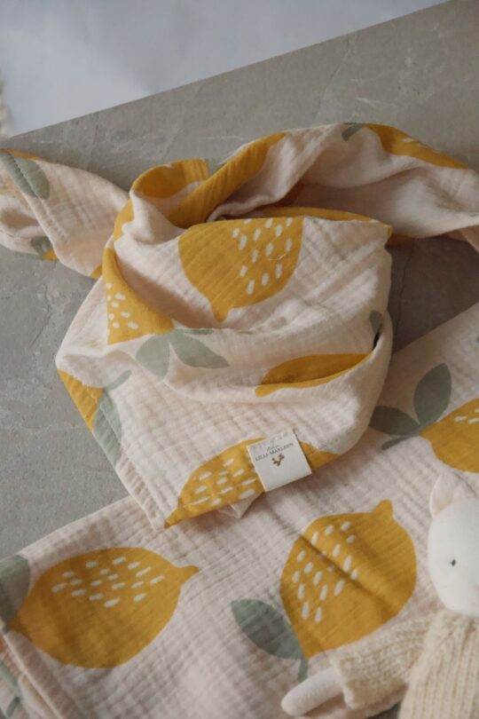 MUSSELIN KUSCHEL-/HALSTUCH *Lemon* Tuch