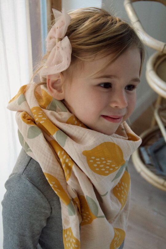 MUSSELIN KUSCHEL-/HALSTUCH *Lemon* Girl