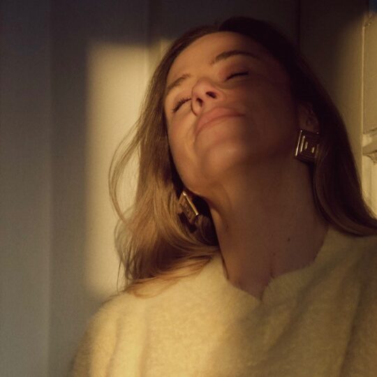 OHRRINGE *Roma*, gold woman smile