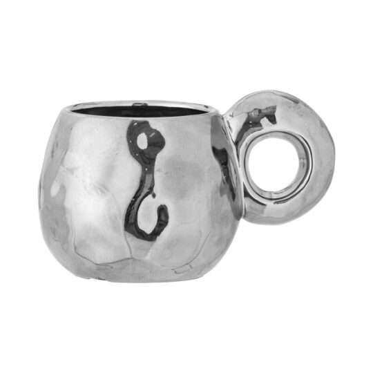 Bloomingville Tasse *Shine* Silber, Steingut