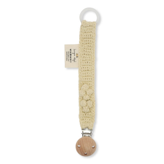 Konges Sløjd Bio-Schnullerkette - Knit Lemon